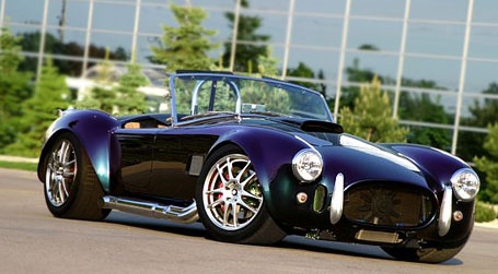 Image of SEM Powertrain engine and transmission customer cars including a Cobra Replica 402 cubic inch twin turbo