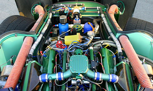 Peter Briden's 402 cubic inch twin turbo Cobra replica